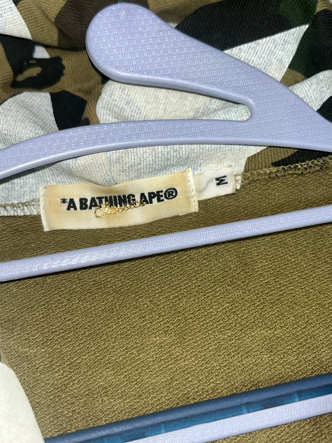 베이프 스타 녹계 풀집업 m (판매/교신) 상품이미지2