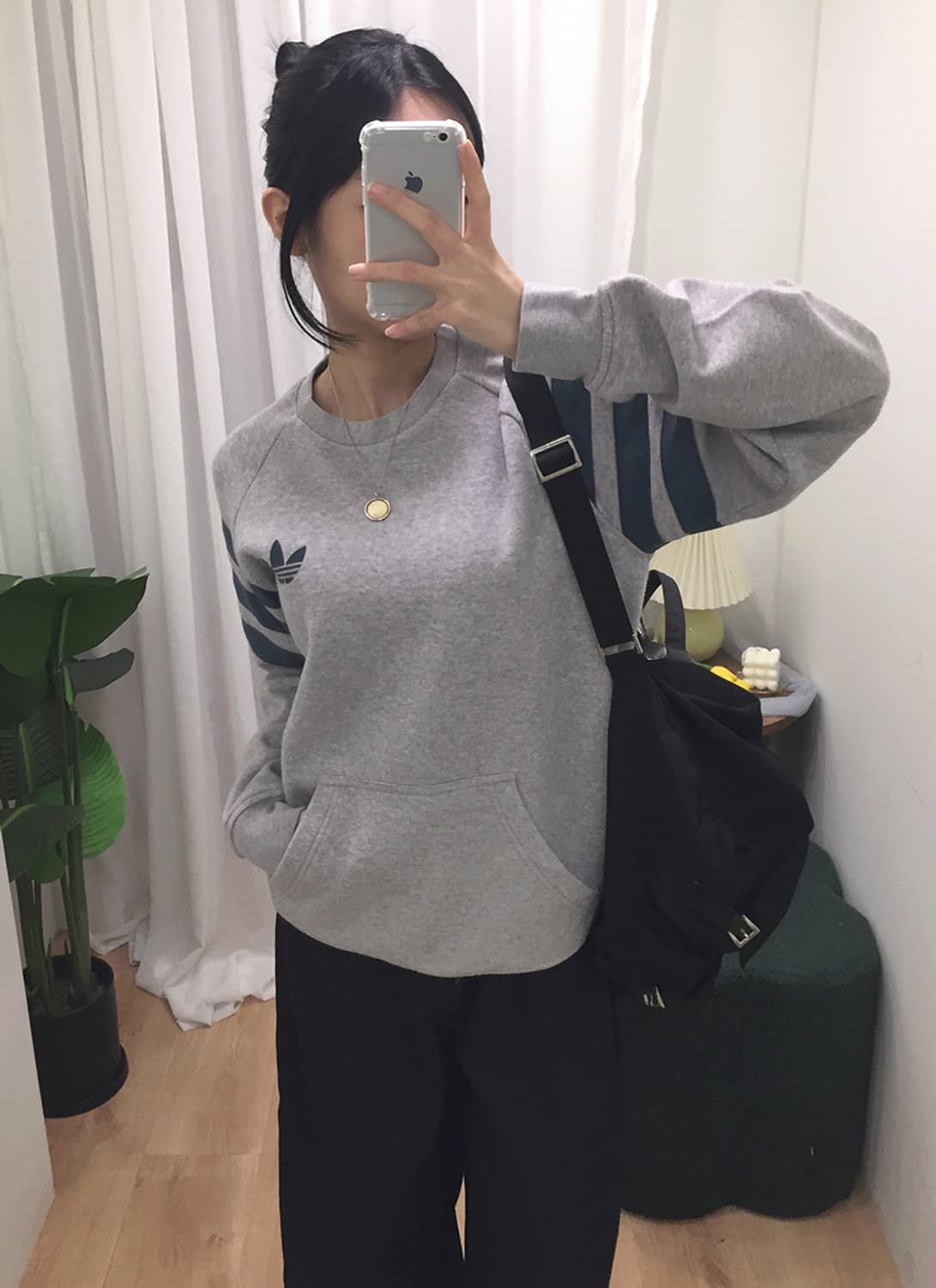 공용 아디다스 포켓 기모맨투맨 95 상품이미지1