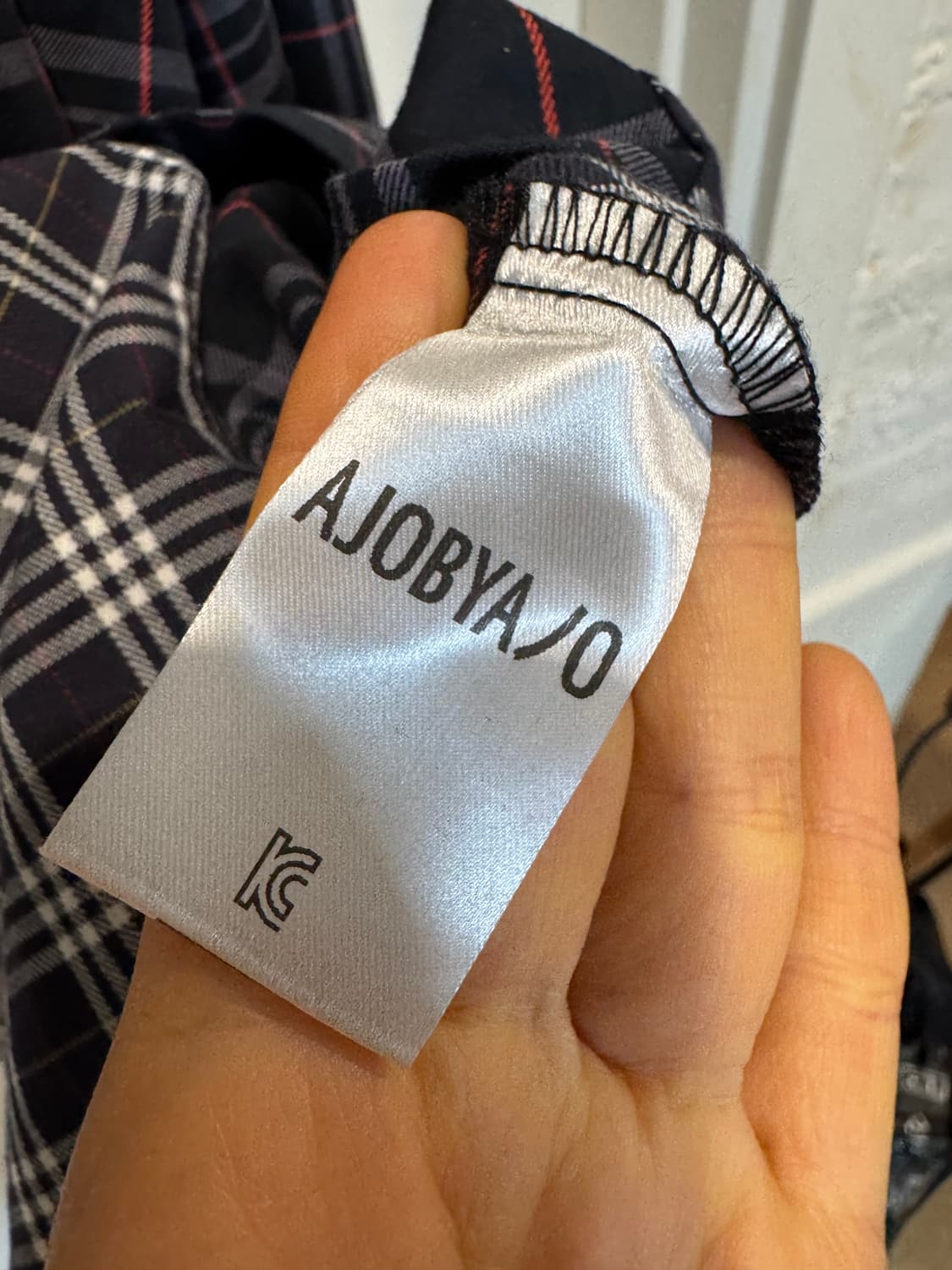 아조바이아조 시그니처 믹스 체크 셔츠  상품이미지5