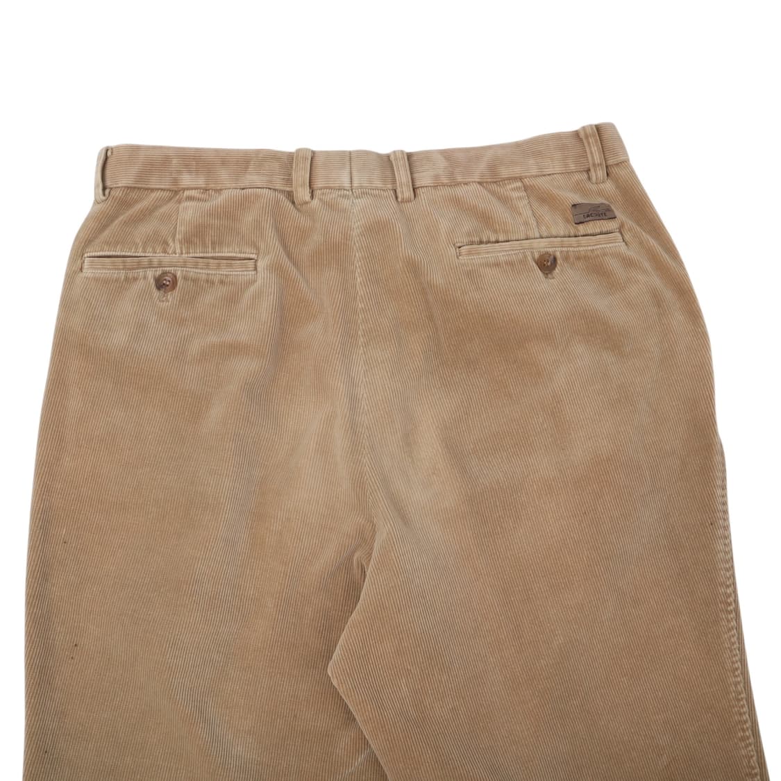 라코스테 베이지 코듀로이 핀턱 팬츠 상품이미지5