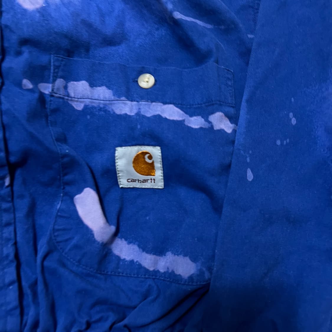 칼하트 WIP 워시드 워크 크롭 셔츠 L/100  상품이미지3