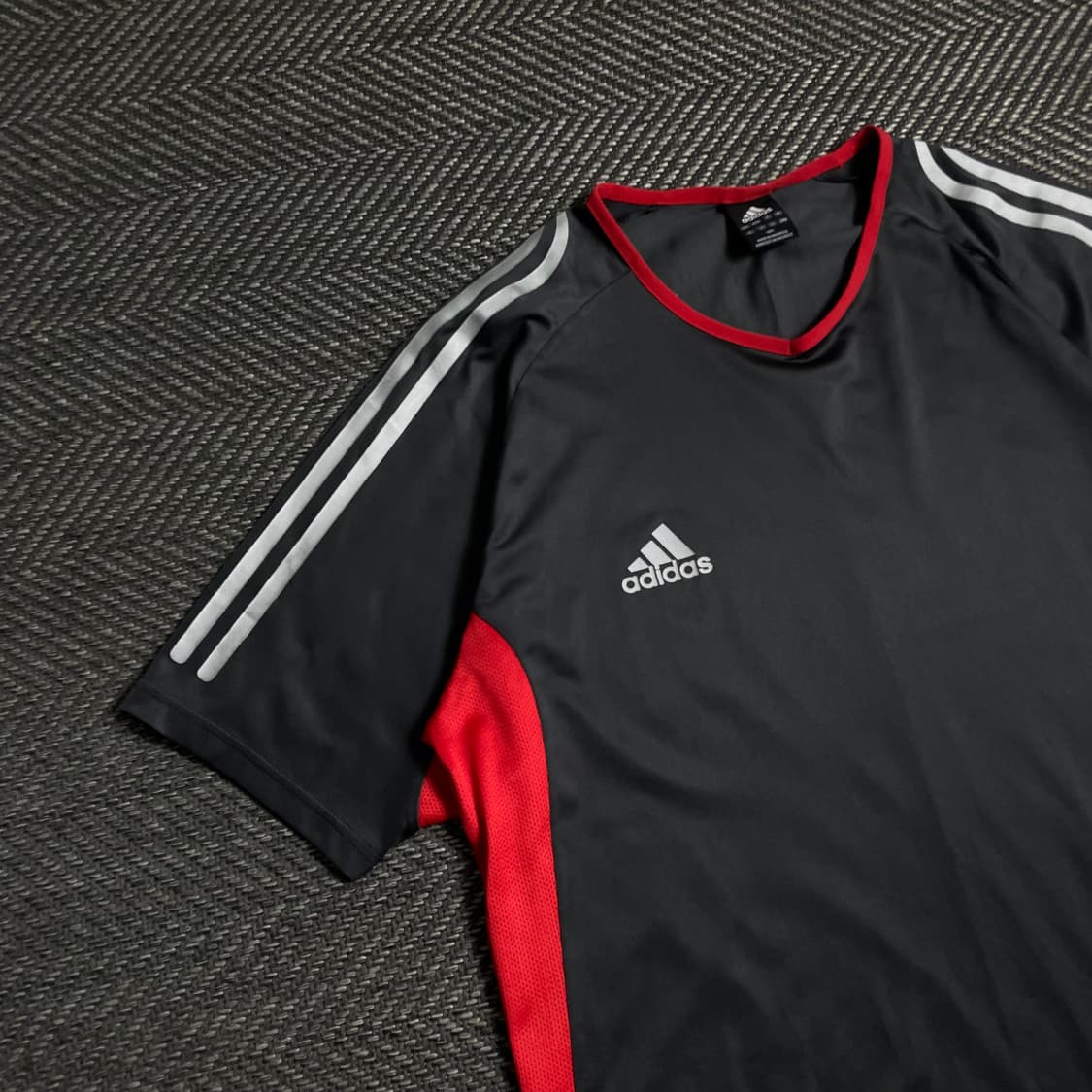 아디다스 배색 풋볼 트레이닝 삼선 반팔 탑y 4892 상품이미지4