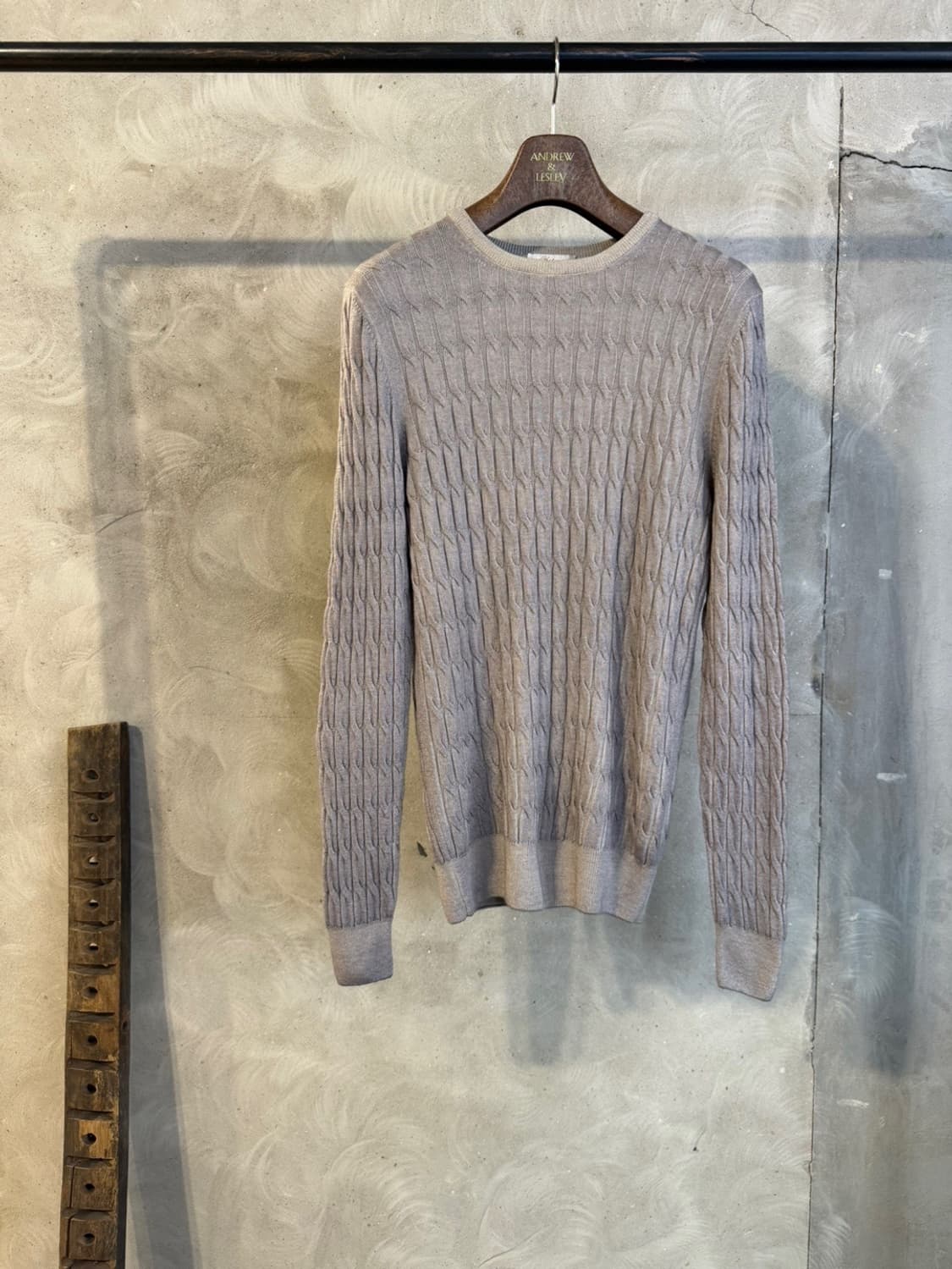 그랑사쏘 케이블 니트 100 상품이미지1