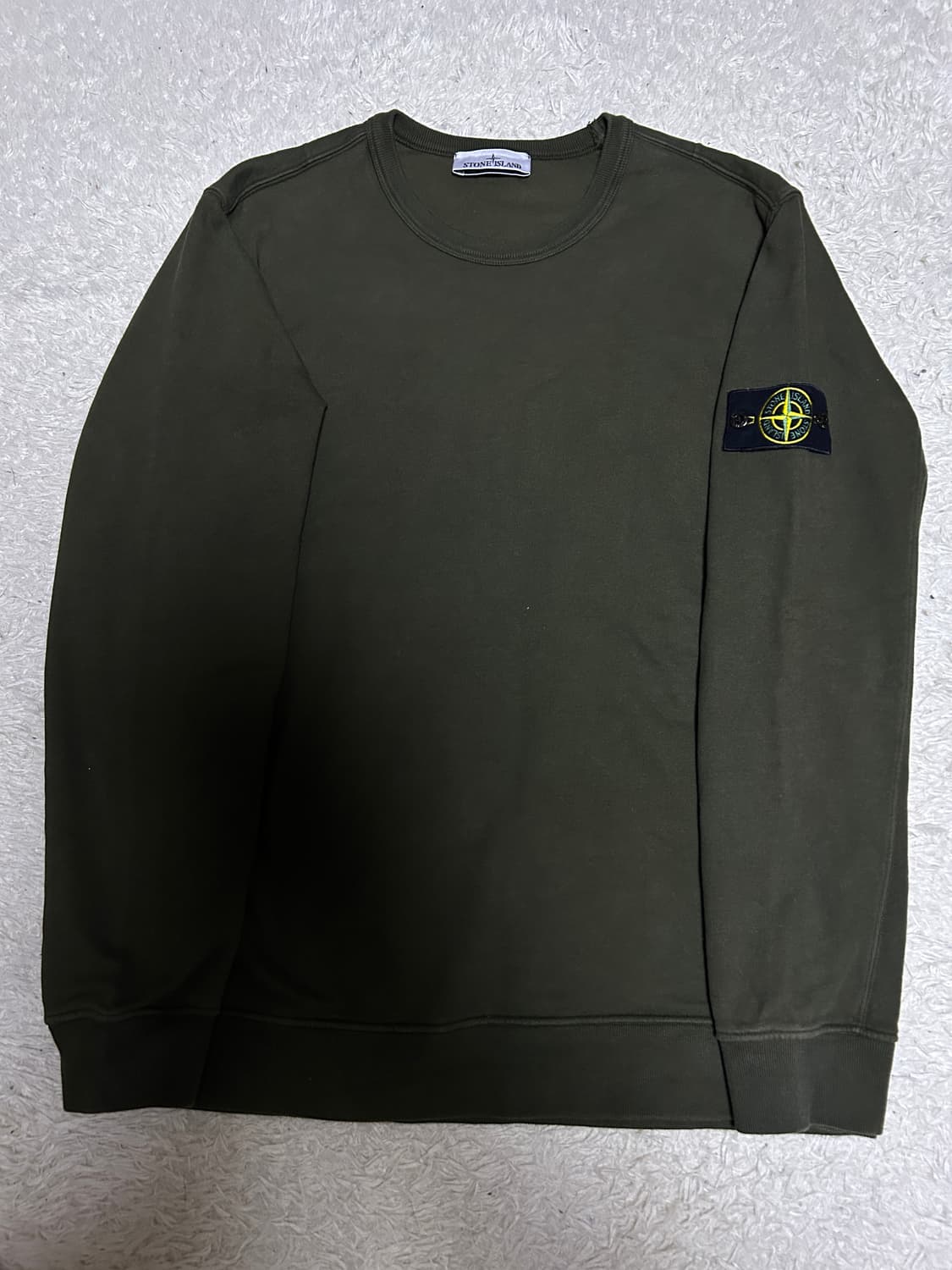 [XLsize] 스톤아일랜드 맨투맨 카키 상품이미지1