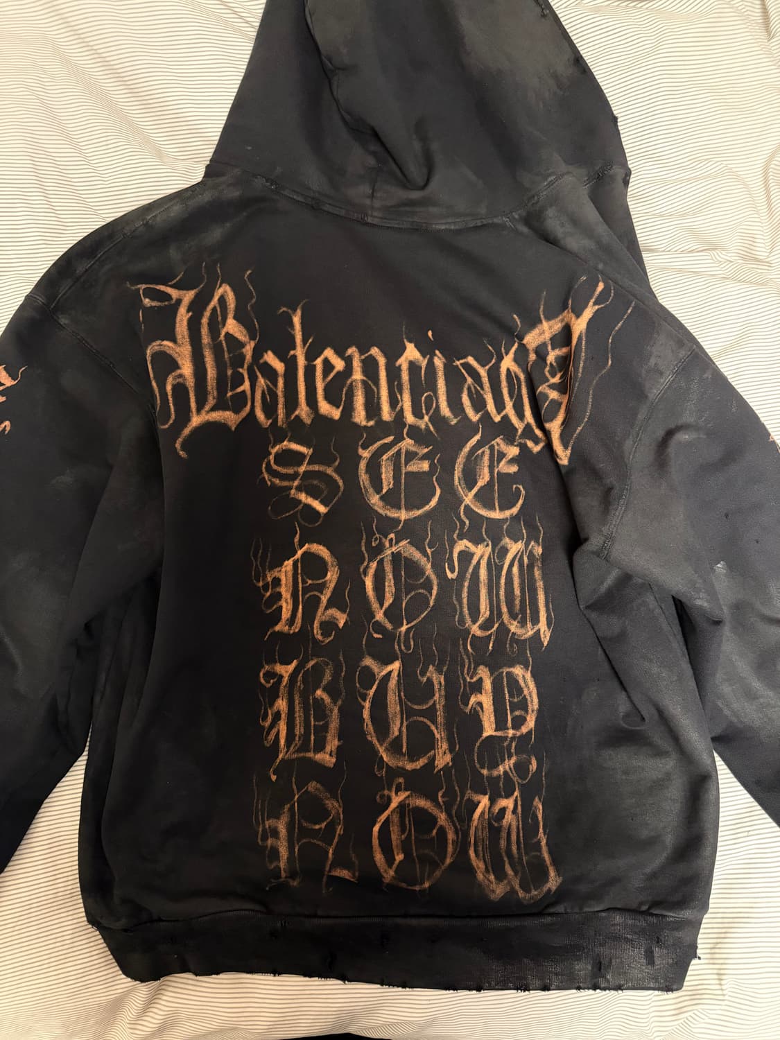 [L]발렌시아가 헤비메탈 후드집업 스몰핏 상품이미지1