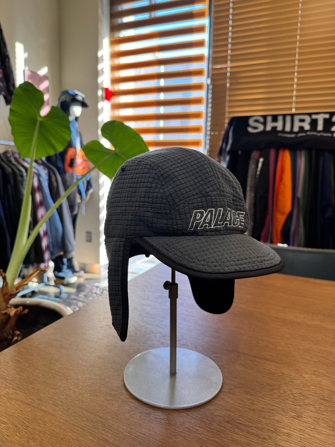 [OS] 팔라스 그리드 플리스 리버시블 이어플립 햇 블랙  상품이미지9