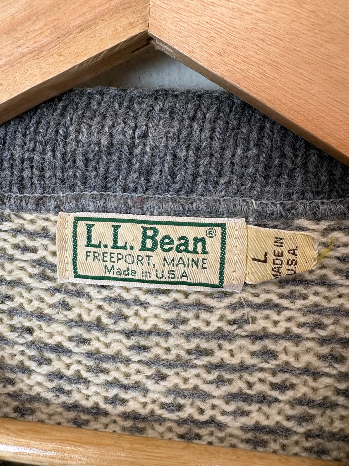엘엘빈 L.L.Bean 80s 빈티지 노르딕 버드아이 가디건 상품이미지7
