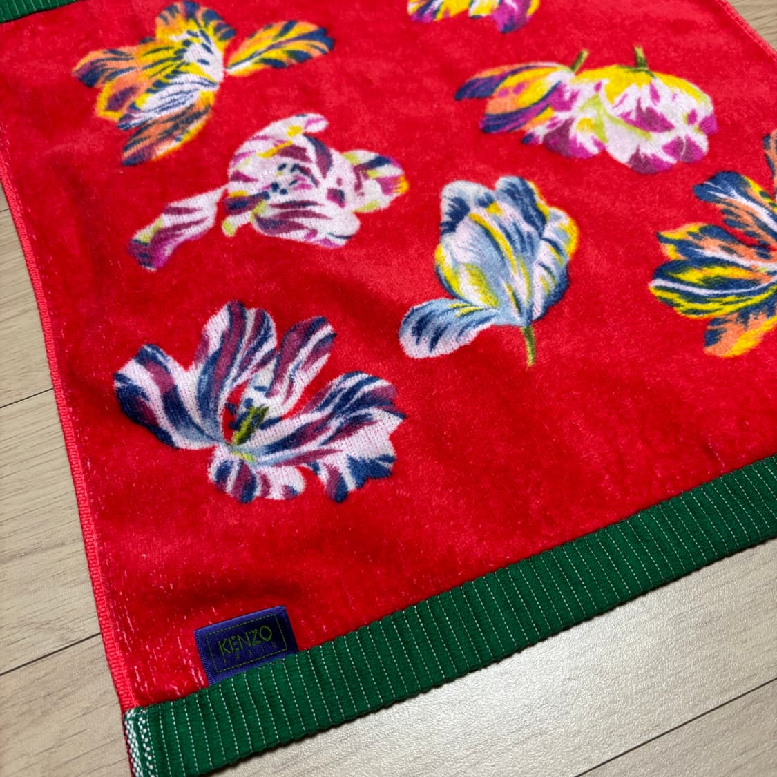 KENZO 겐조 플라워 패턴 타월 손수건 일본제 상품이미지2