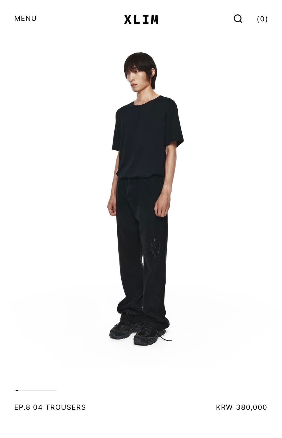 (중고/L xlim ep8 04 trousers 블랙 L 상품이미지2