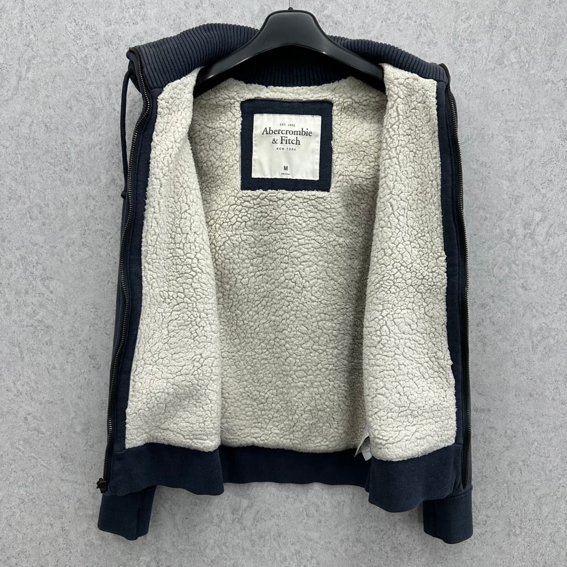 95 아베크롬비 y2k 남자 양털 후드집업 상품이미지3
