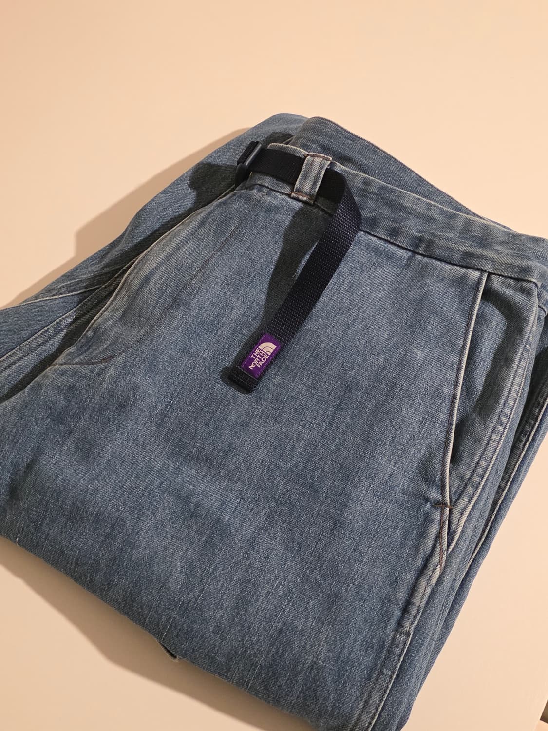  노스페이스 퍼플라벨 데님 와이드 테이퍼드 팬츠 상품이미지1
