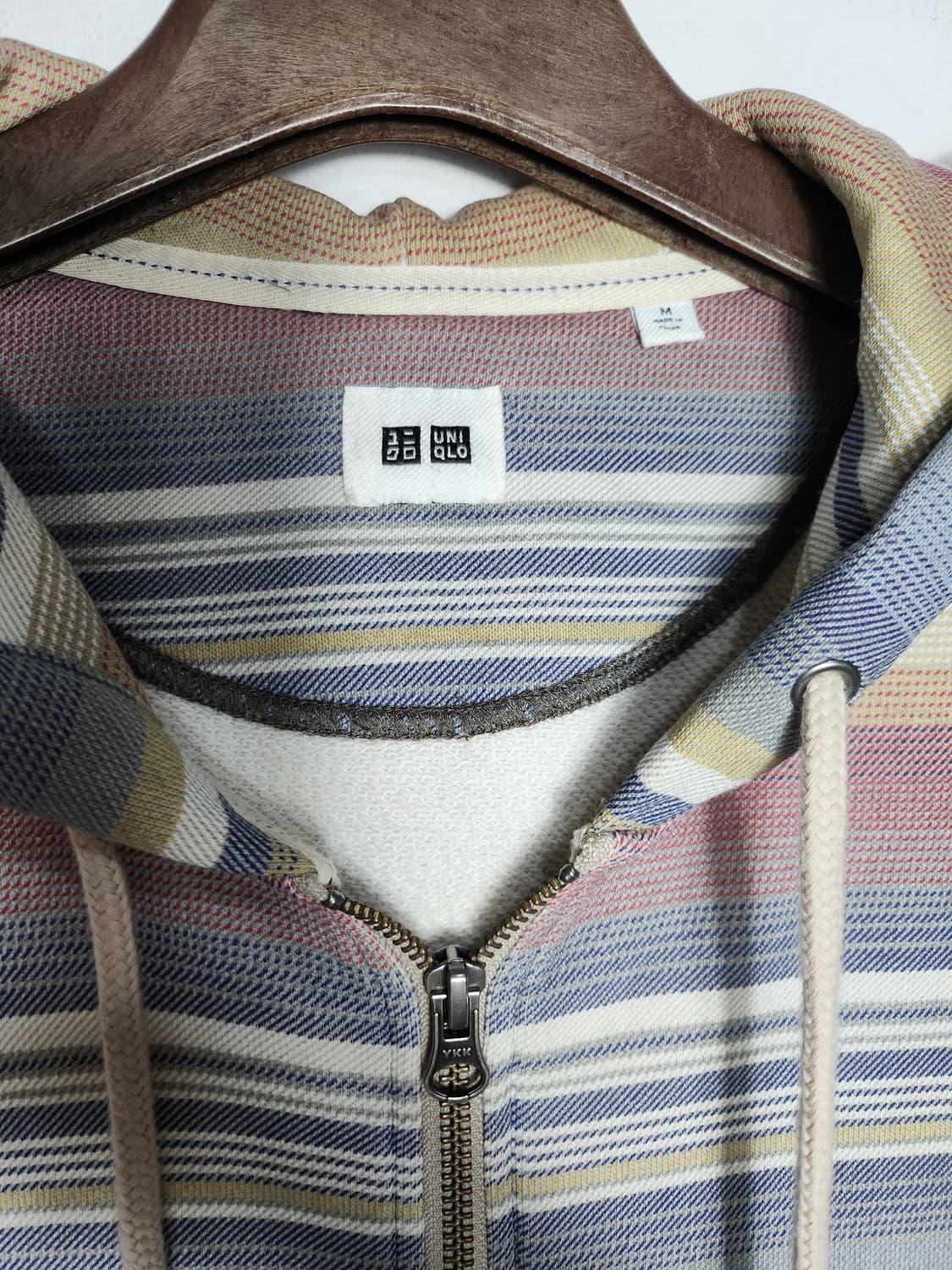 유니클로 빈티지 스트라이프 후드 집업 상품이미지2