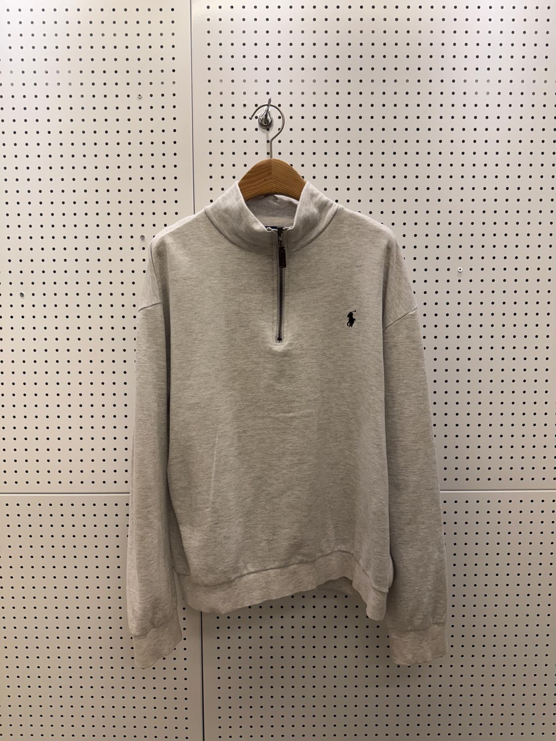 폴로 랄프로렌 멜란지 그레이 포니 반집업 맨투맨 U780 상품이미지2
