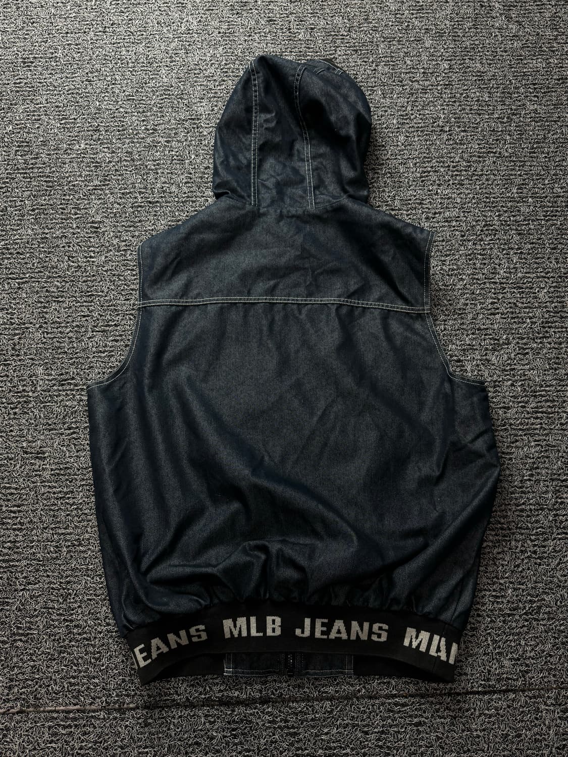 00s MLB 올드스쿨 데님 베스트 후드 자켓 1191 상품이미지2