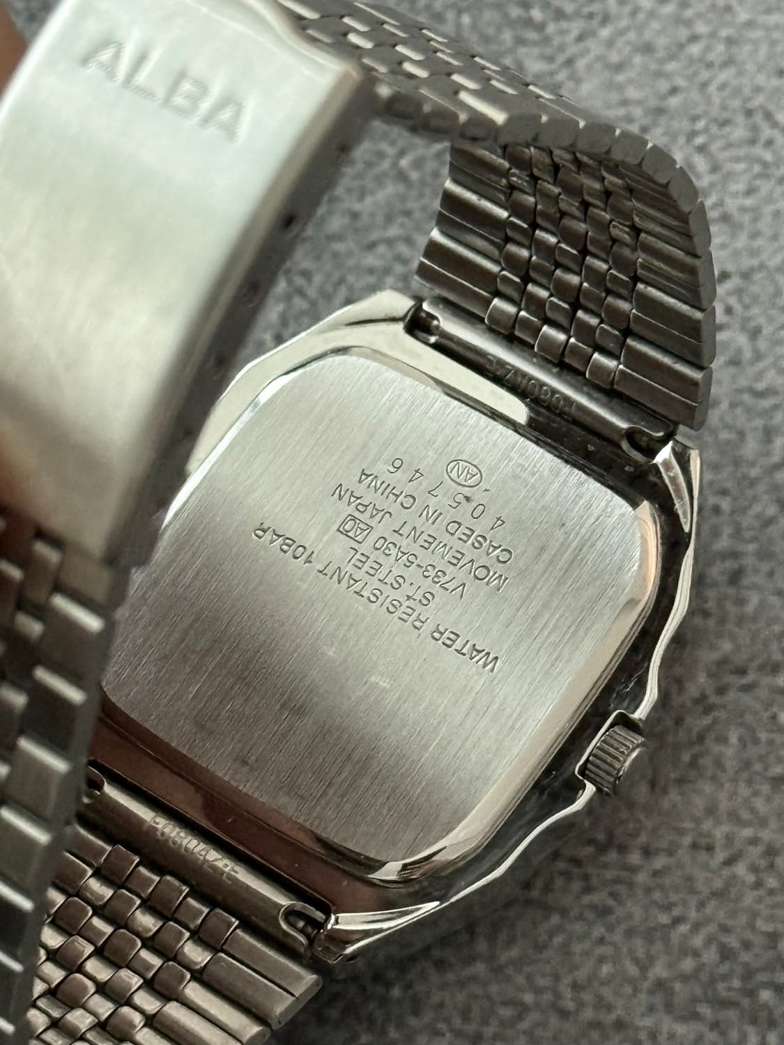 세이코 Seiko ALBA 쿼츠 스퀘어  상품이미지4