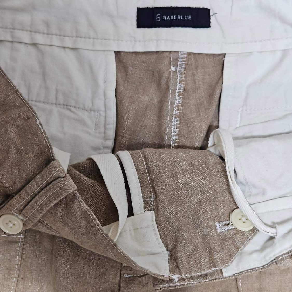 일본빈티지 Rageblue 카고포켓 치노팬츠 베이지 30 상품이미지6