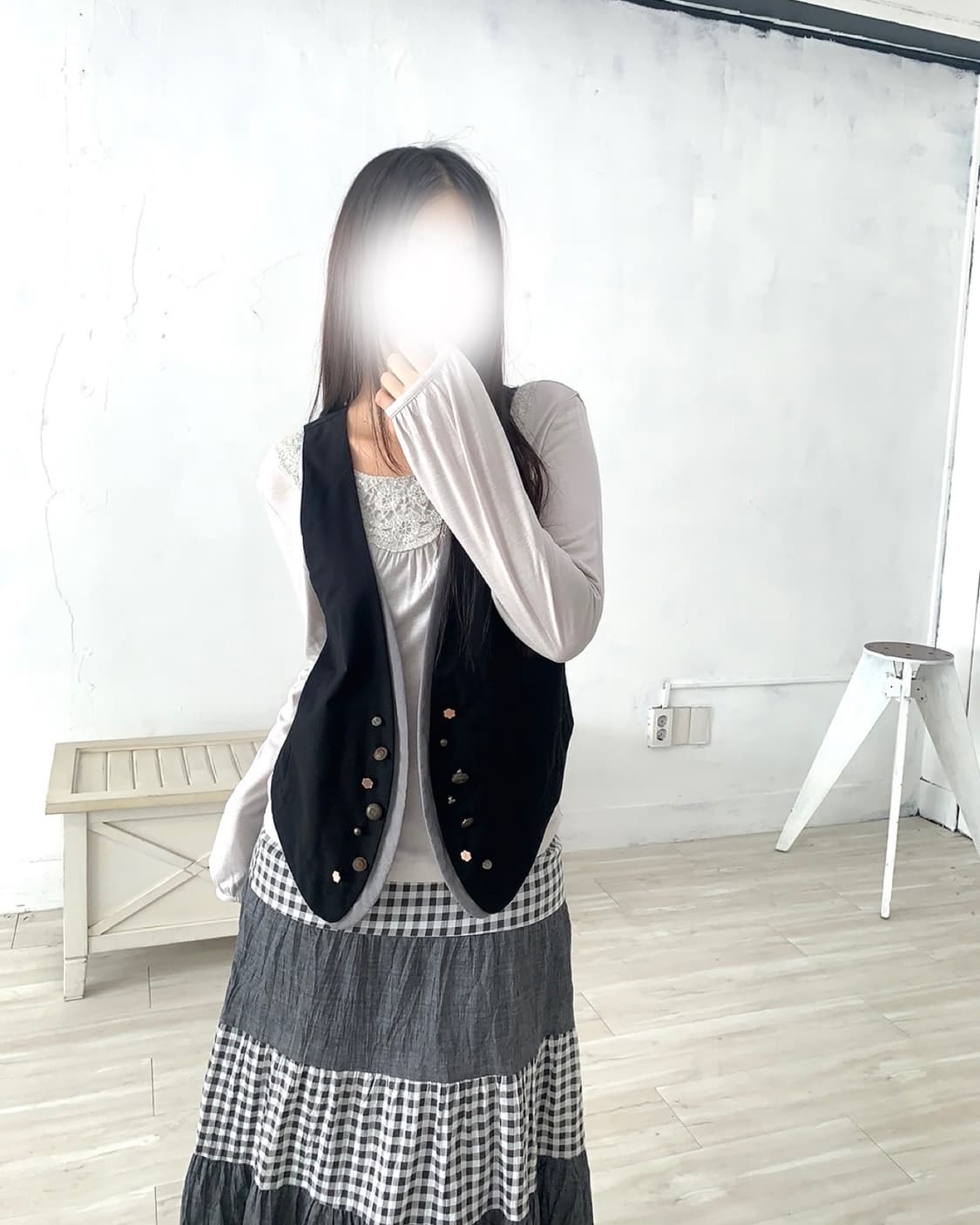 Layered Button Detail Vest 상품이미지7