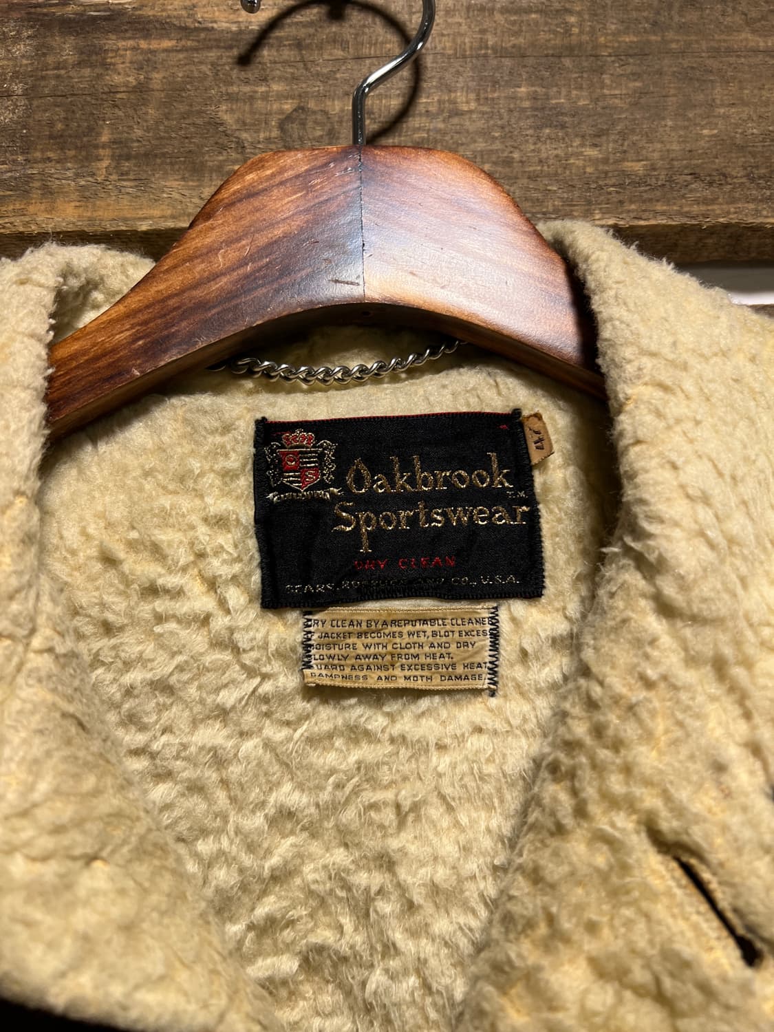 [M]70's Sears USA 오크브룩 스포츠웨어 리얼 스웨이드 자켓 상품이미지2