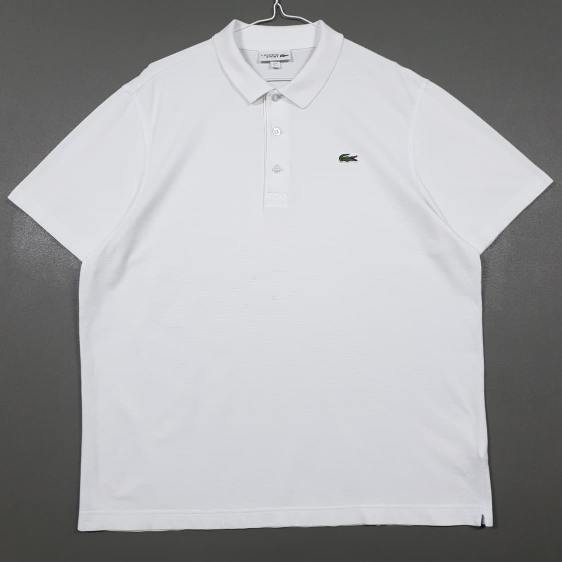 110) 라코스테 신형 초경량 테니스 폴로 셔츠 화이트 크록 반팔 카라티 상품이미지2