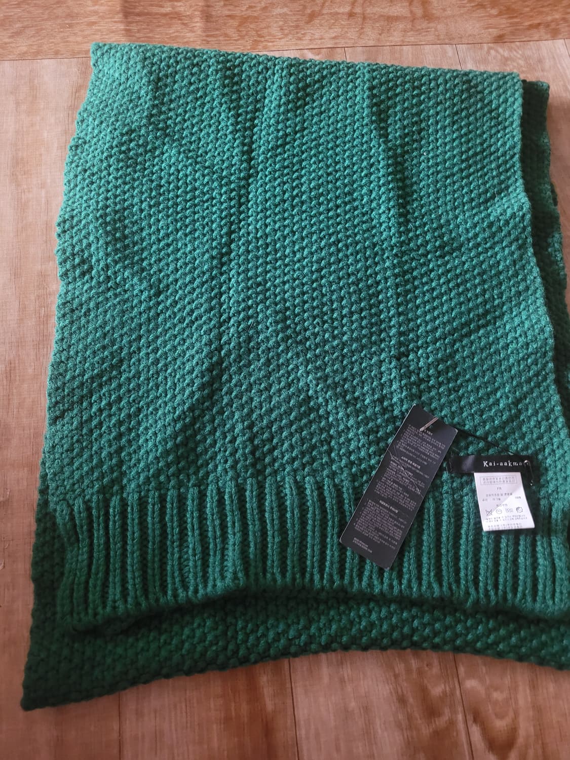 새상품 초록색 긴 머플러 상품이미지4