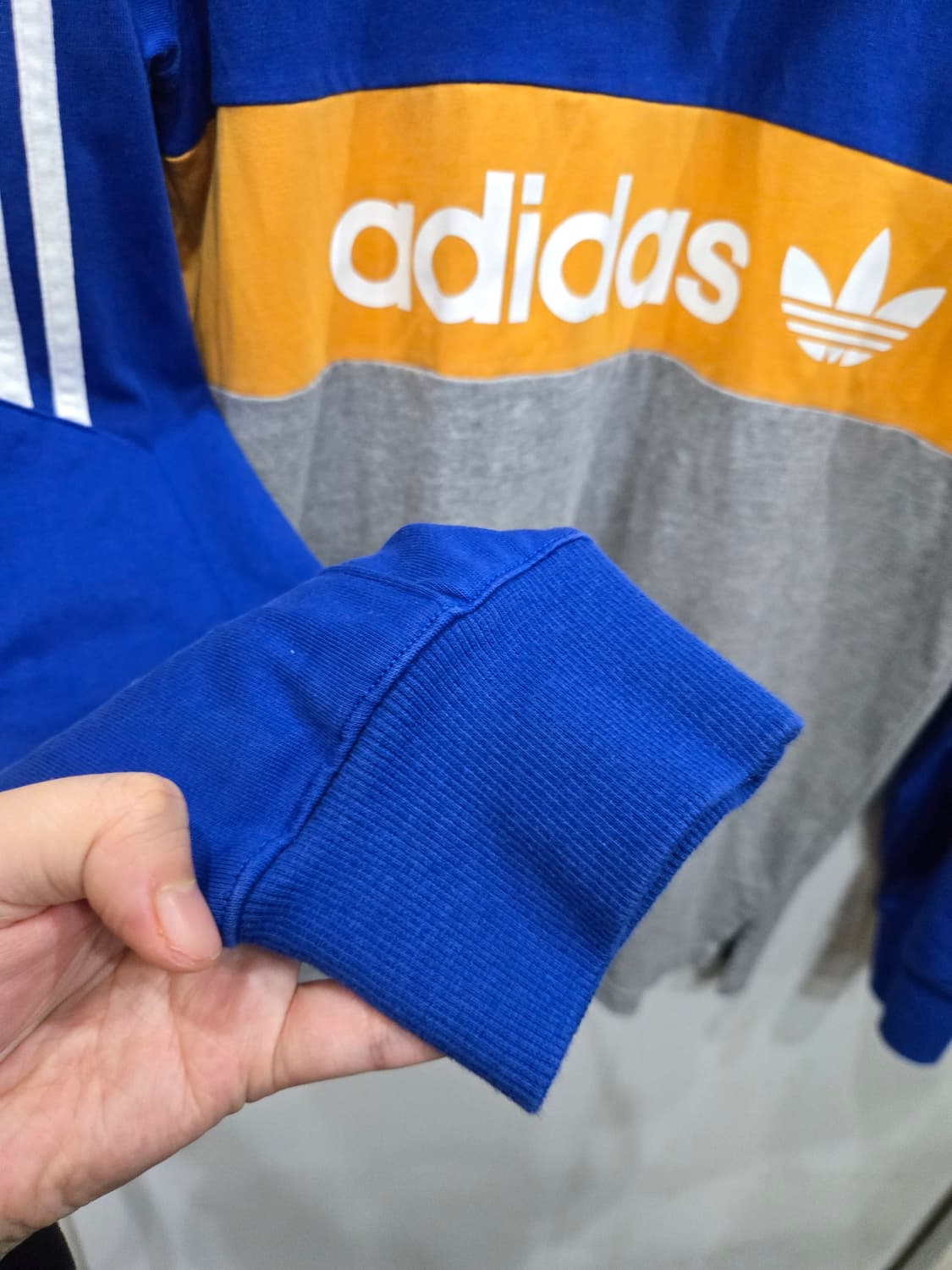 M,95 )) adidas 아디다스 올드스쿨 럭비 카라 긴팔티셔츠! 상품이미지3