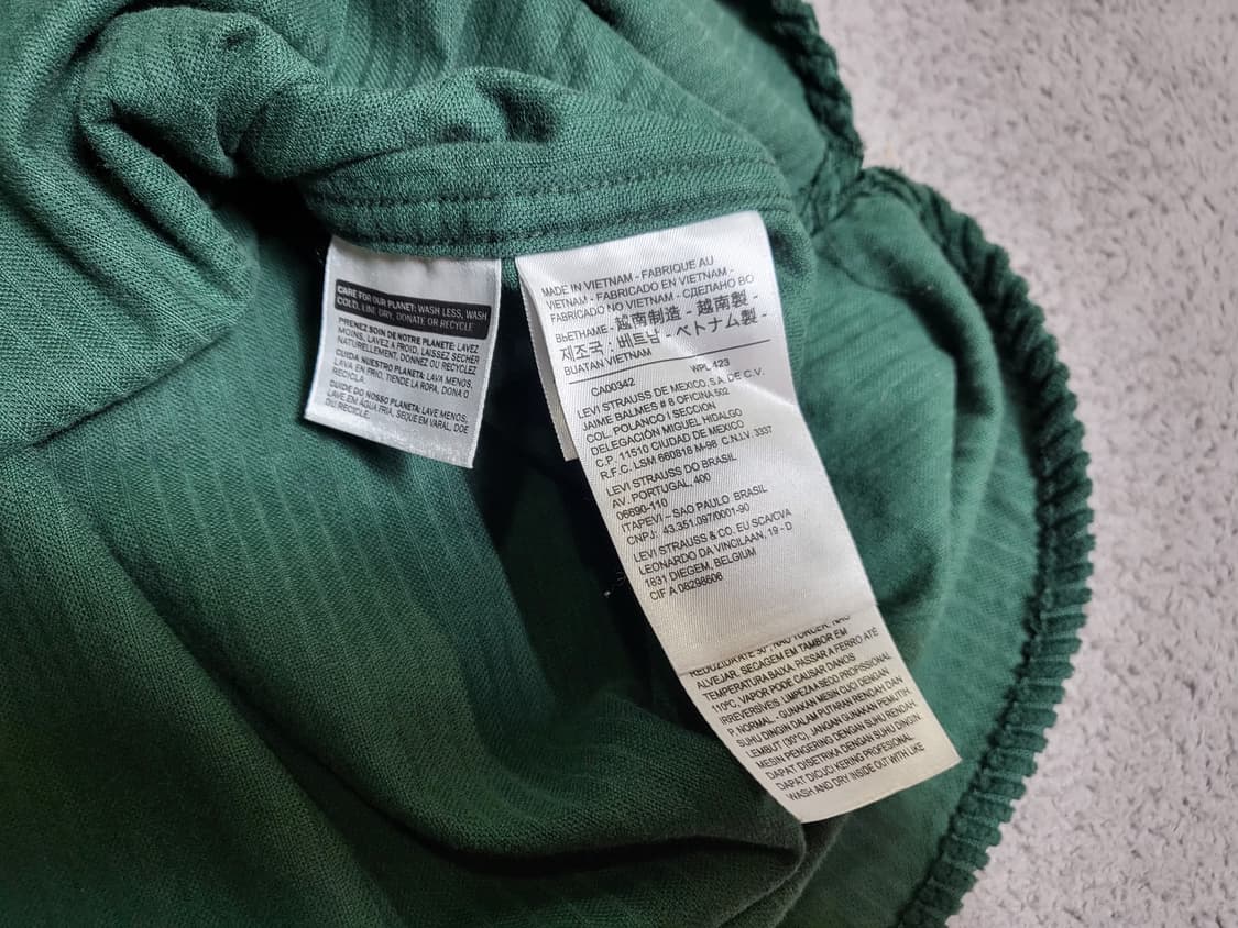 리바이스 그린 코듀로이 벨벳 셔츠 자켓 샤켓 L / Levi’s 상품이미지5