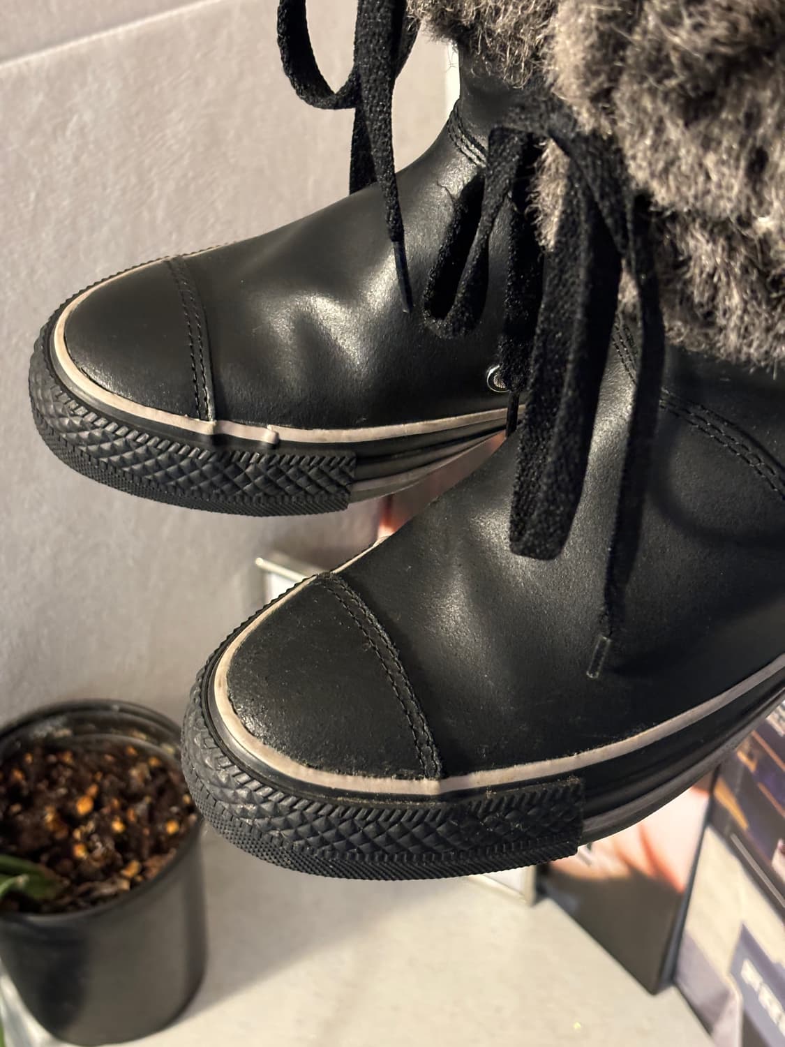 컨버스 레더 퍼 척테일러 하이 상품이미지6