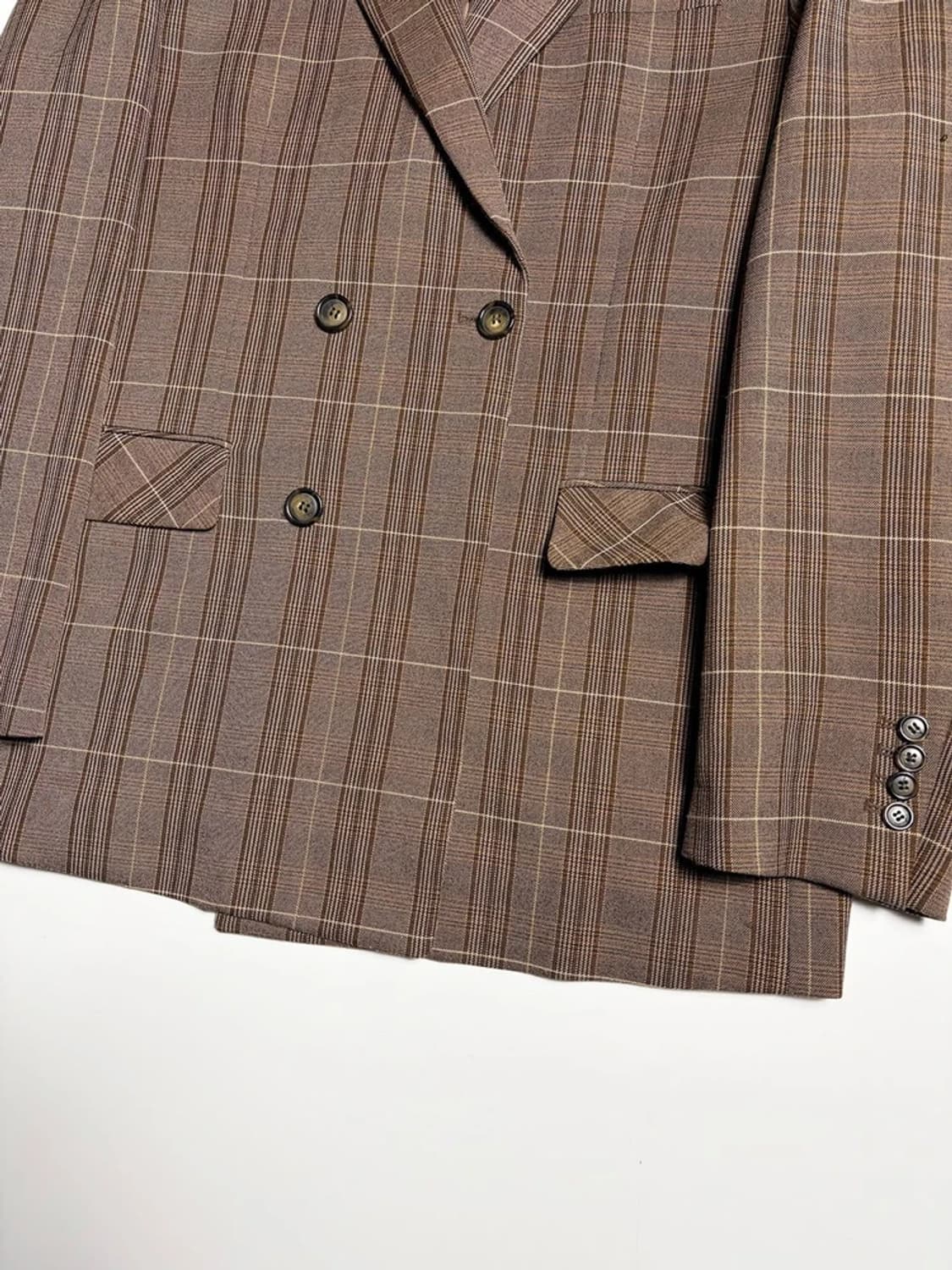 앤더슨벨 19ss 아테네 체크 더블 블레이저 R1297 상품이미지3