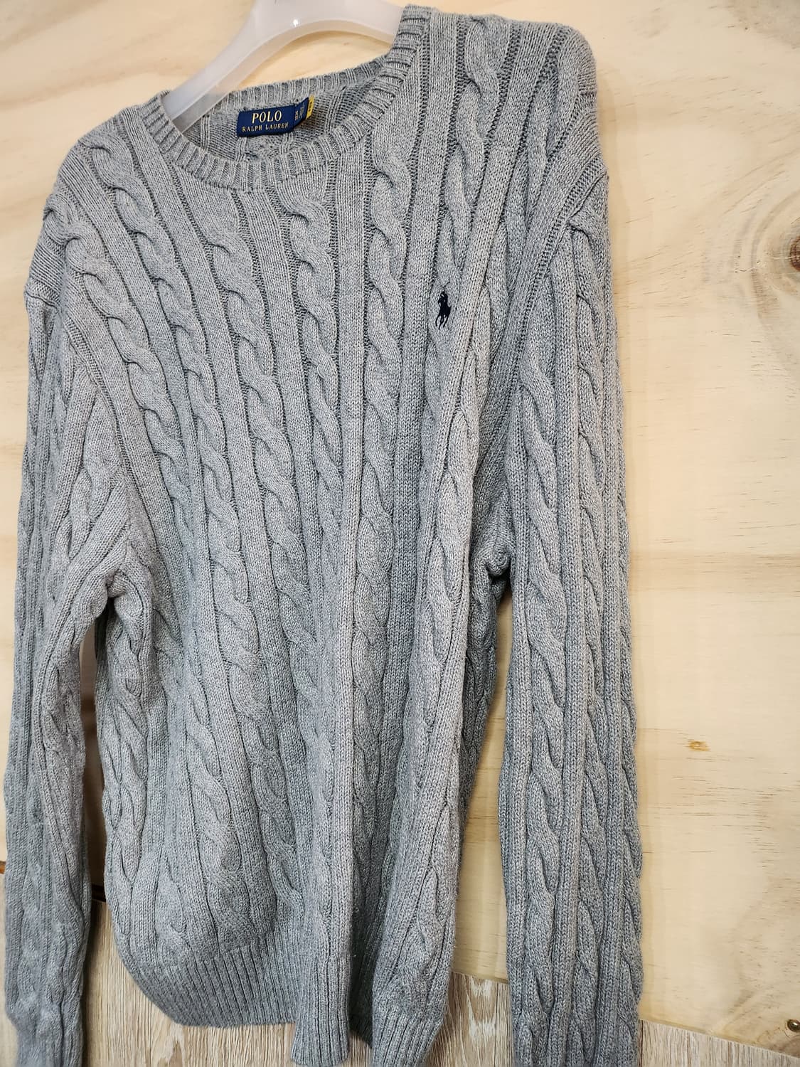 20) 폴로 랄프로렌 케이블 니트 회색 상품이미지4