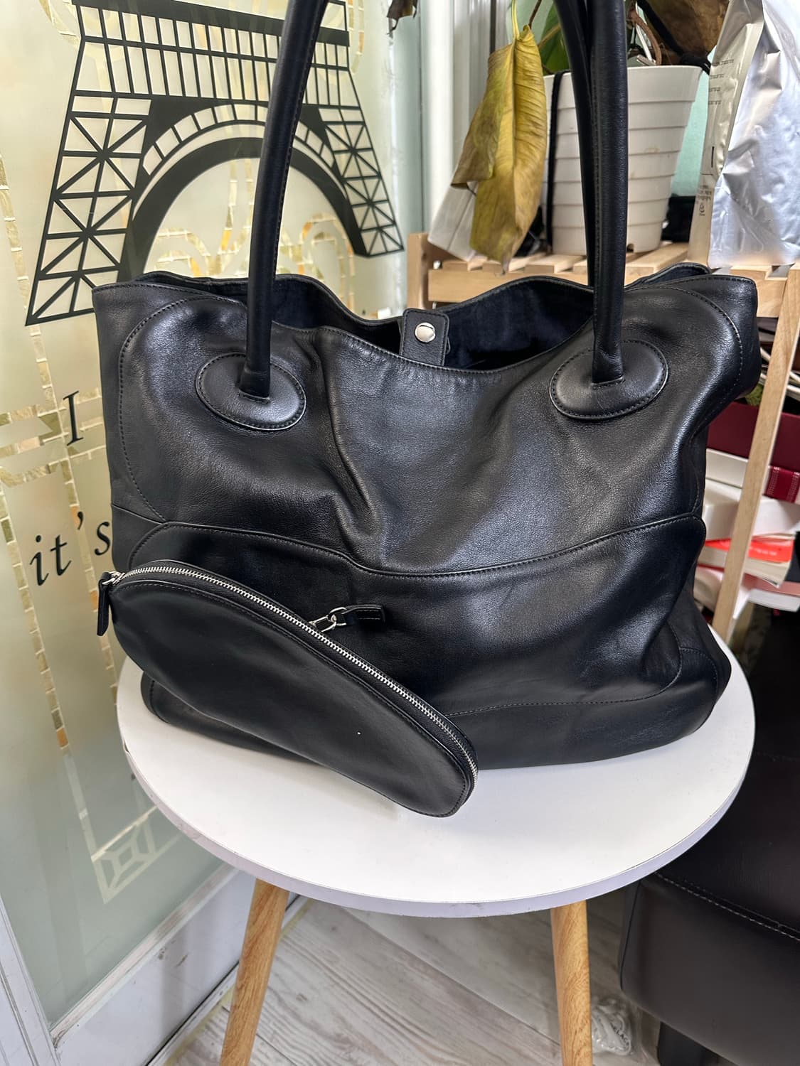 마뗑김 레더 빅백 상품이미지3