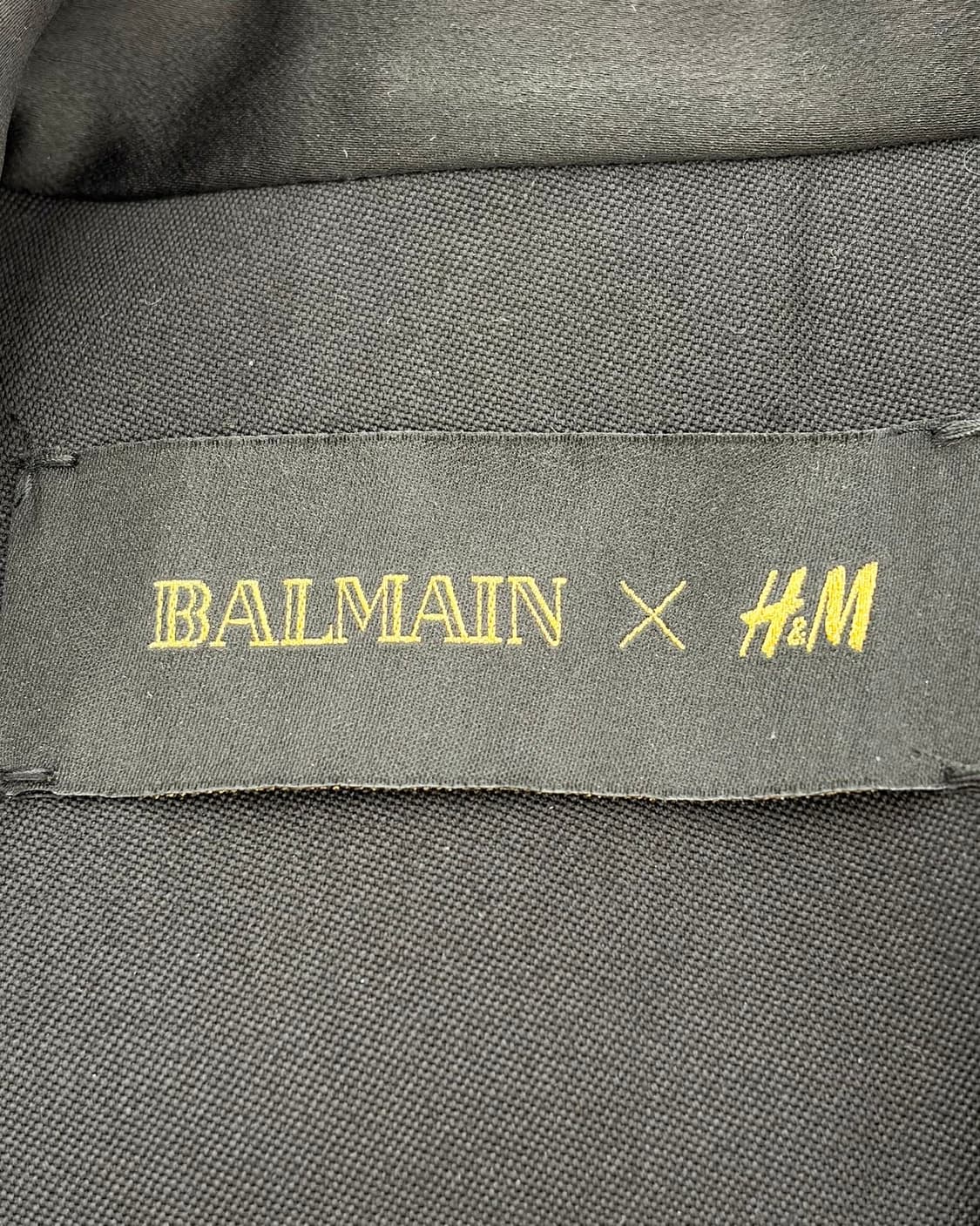 발망 x h&m 블랙 숄 칼라 슬리브리스 자켓  상품이미지6