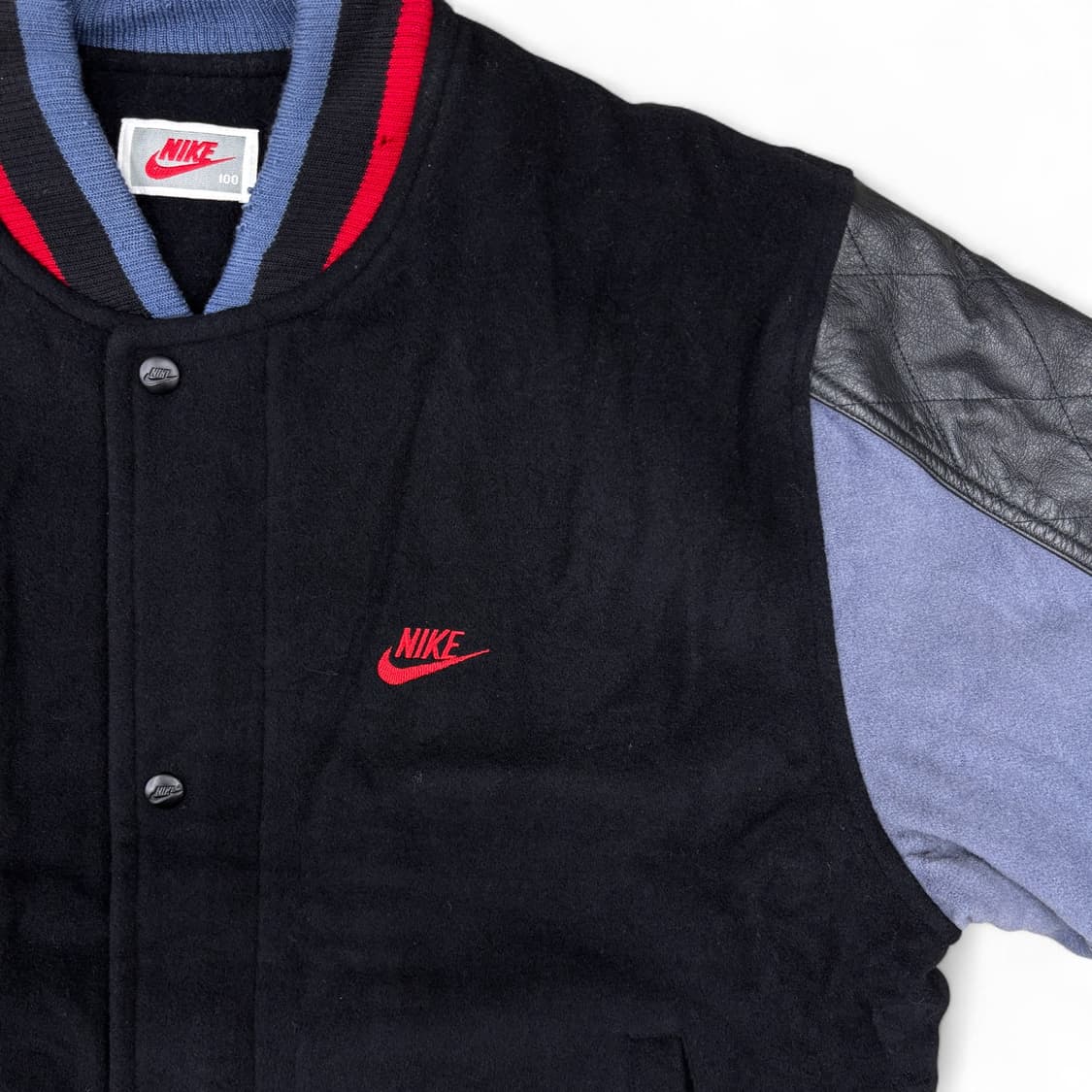 90's 나이키 에어 울 바시티 자켓 상품이미지4