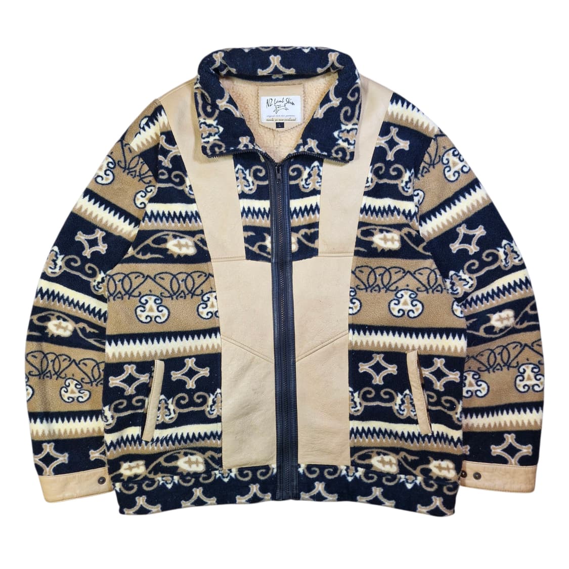 빈티지 램스킨 노르딕 플리스 집업 상품이미지1