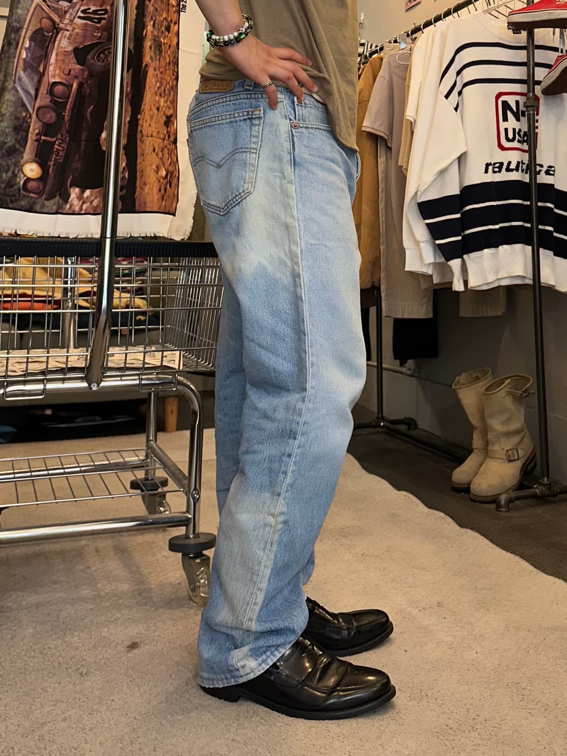90’s Levi’s 501 532 denim washed pants  상품이미지2