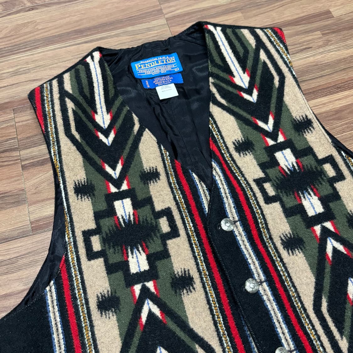 미제 펜들턴 아즈텍 네이티브 치마요 웨스턴 베스트 조끼 l 상품이미지2