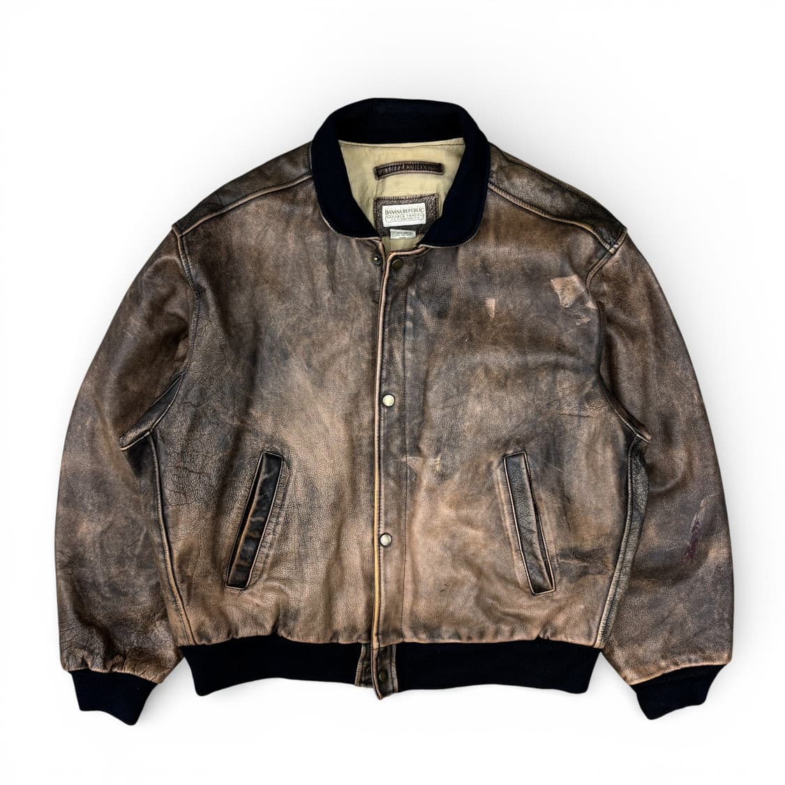 80's 바나나 리퍼블릭 레더 봄버 자켓 상품이미지1