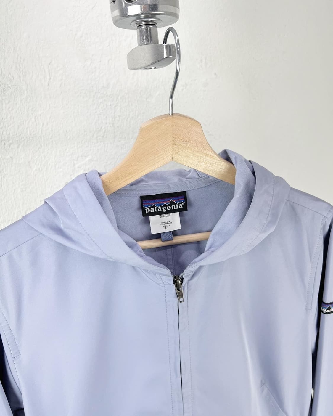 파타고니아 라벤더 로고 폴리 롱 후드자켓 상품이미지4