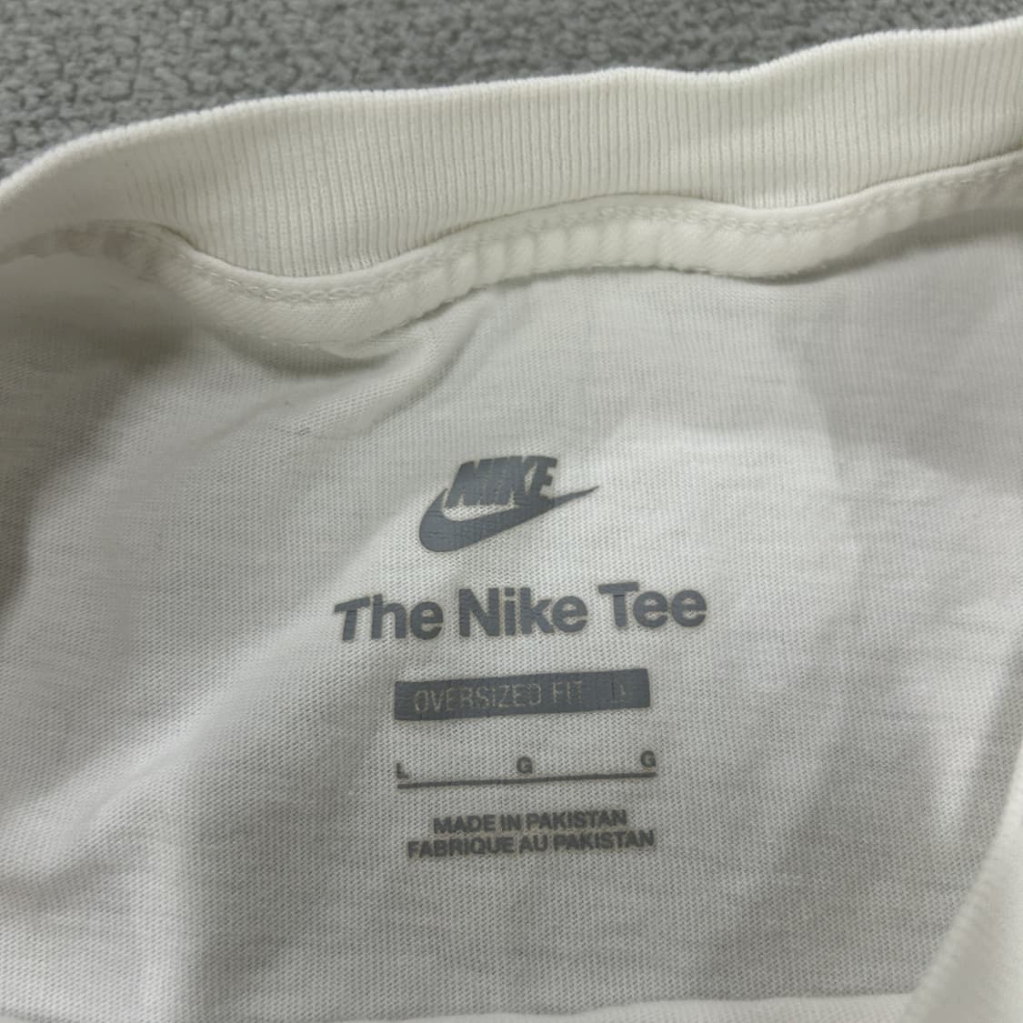 나이키 핑크 불꽃 반팔 티셔츠 화이트 L 상품이미지2