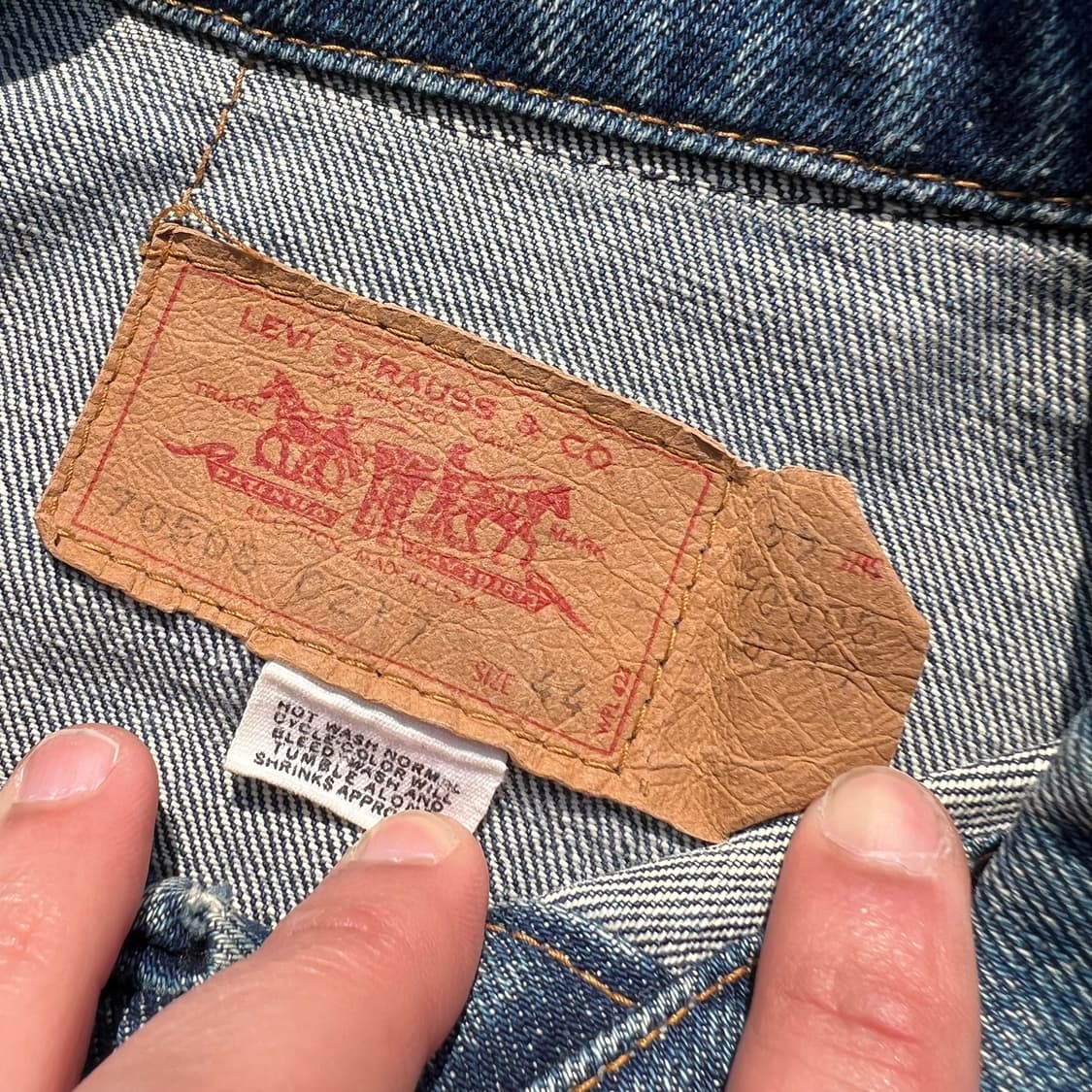 70‘s 리바이스 70505 데님 트러커 자켓 상품이미지9