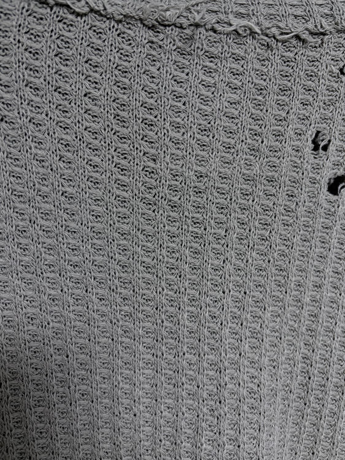 미하라야스히로 디스트레스드 터틀넥 롱니트 상품이미지3