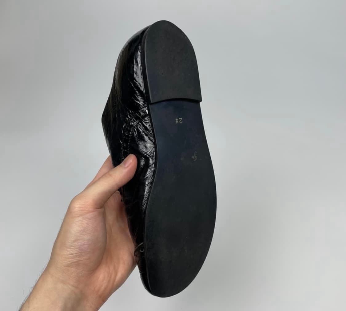 꼼데가르송 트리콧 주름가공 플랫 윙팁 상품이미지3