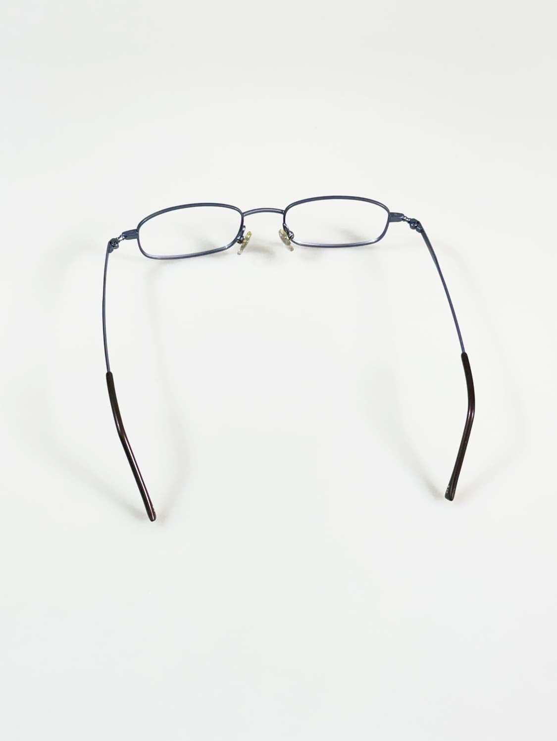 90s MAYFAIR 슬림 스퀘어 블루 메탈 빈티지 안경 상품이미지5