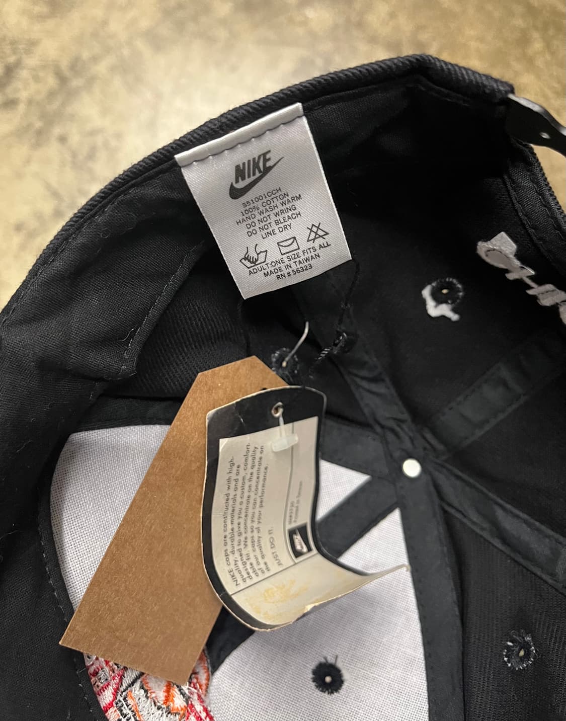 90s 마이클 조던 데드스탁 레스토랑 볼캡 블랙/레드 상품이미지6