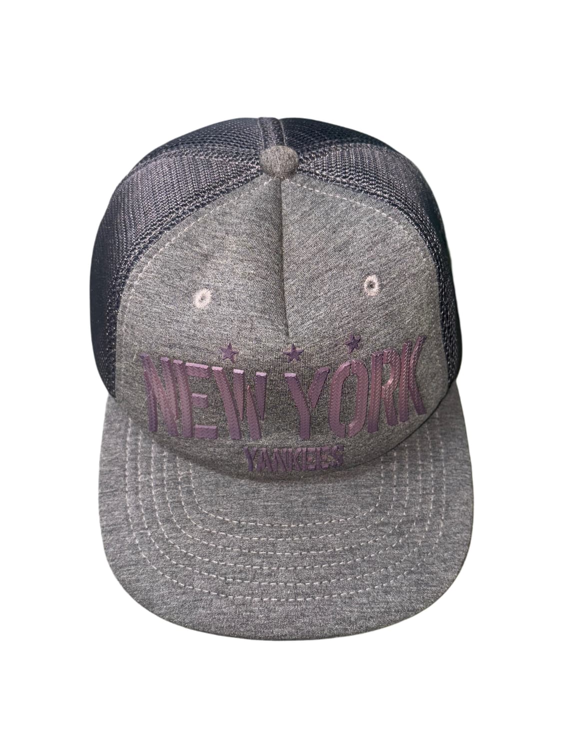 MLB 뉴욕 양키스 그레이, 다크퍼플 스냅백  상품이미지1
