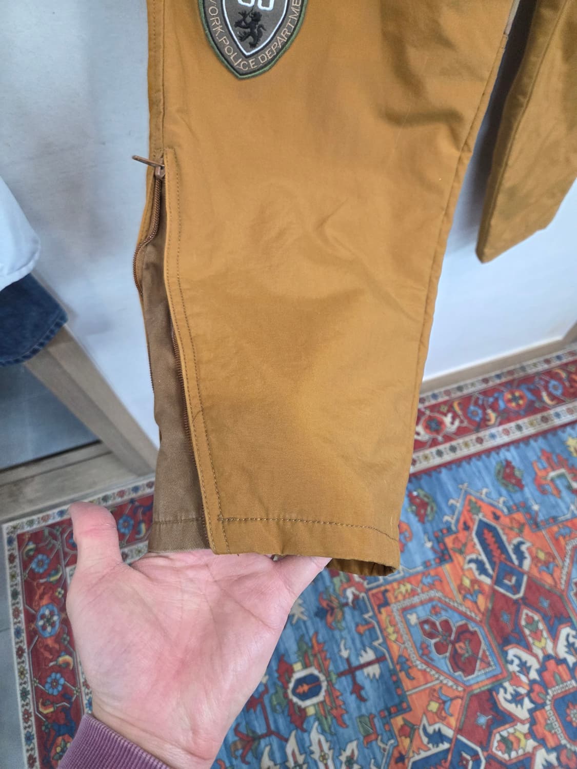 빈티지 배색 헌팅 코튼 팬츠 33 34 상품이미지8