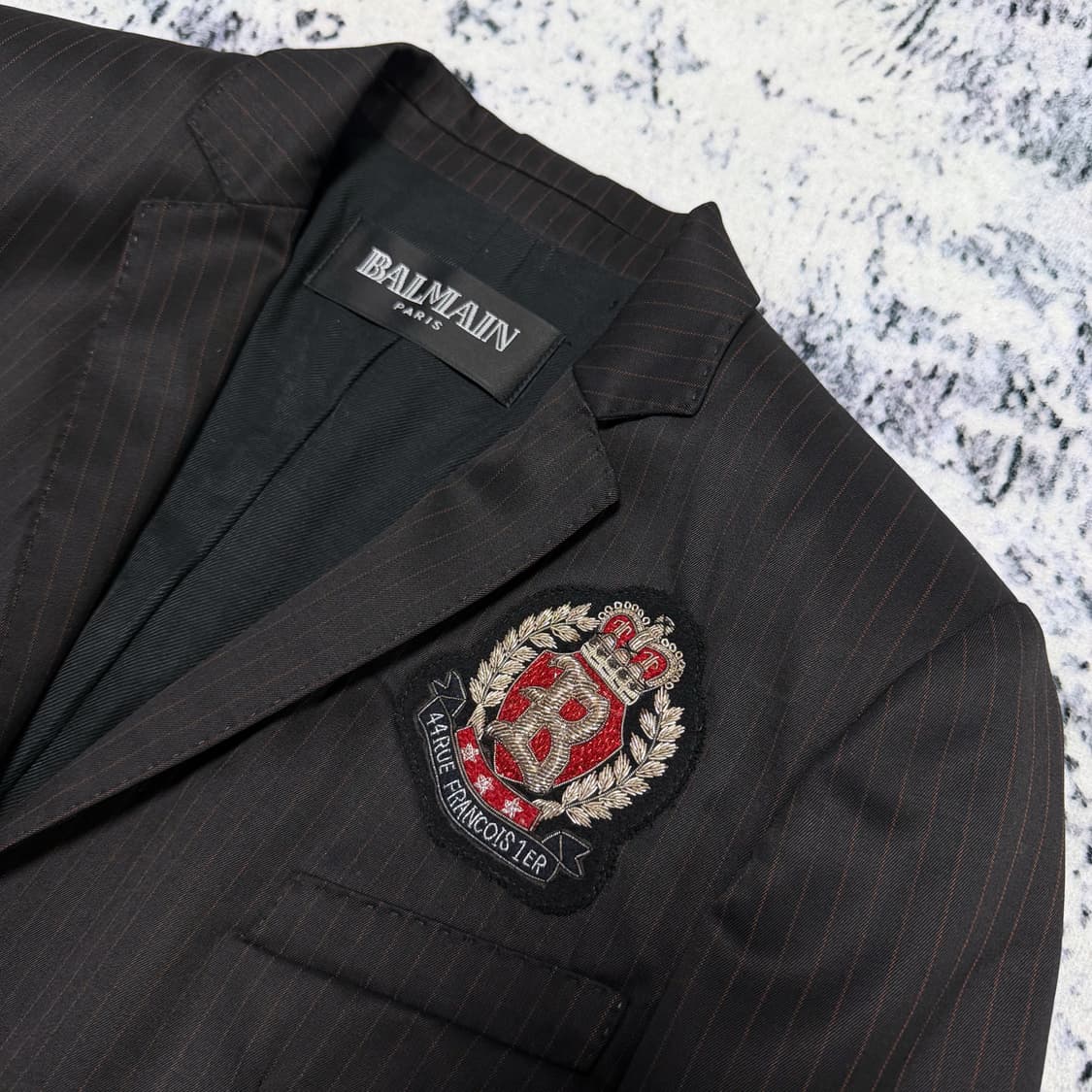 (국문탭) 발망 11ss 세이프티핀 블레이저 상품이미지5