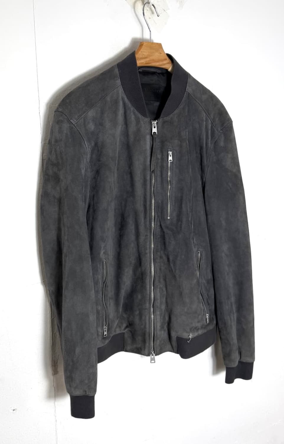 올세인츠 ALLSAINTS Kemble 스웨이드 봄버 자켓 L 판매 상품이미지1