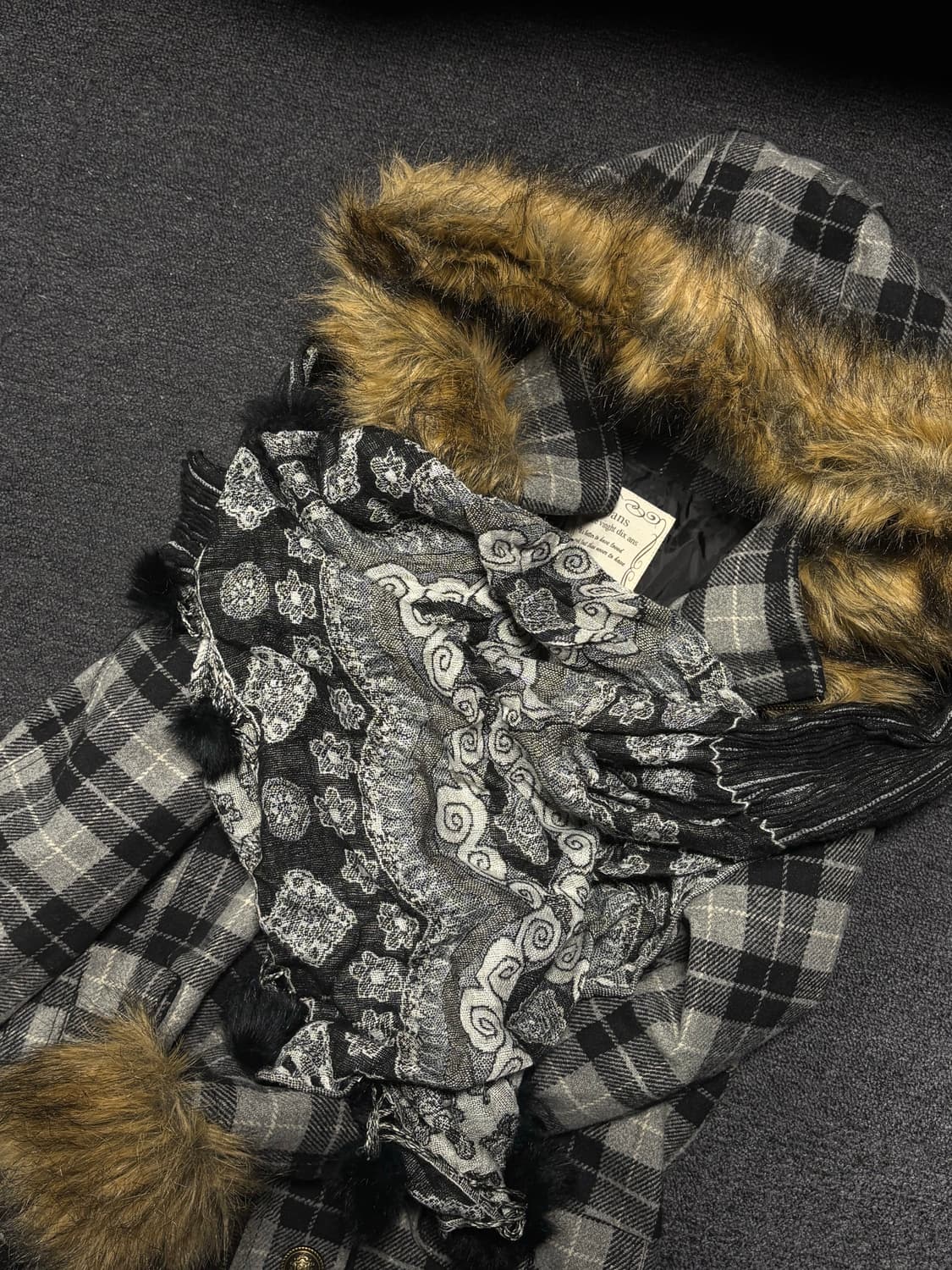 Vintage paisley knit muffler 상품이미지1