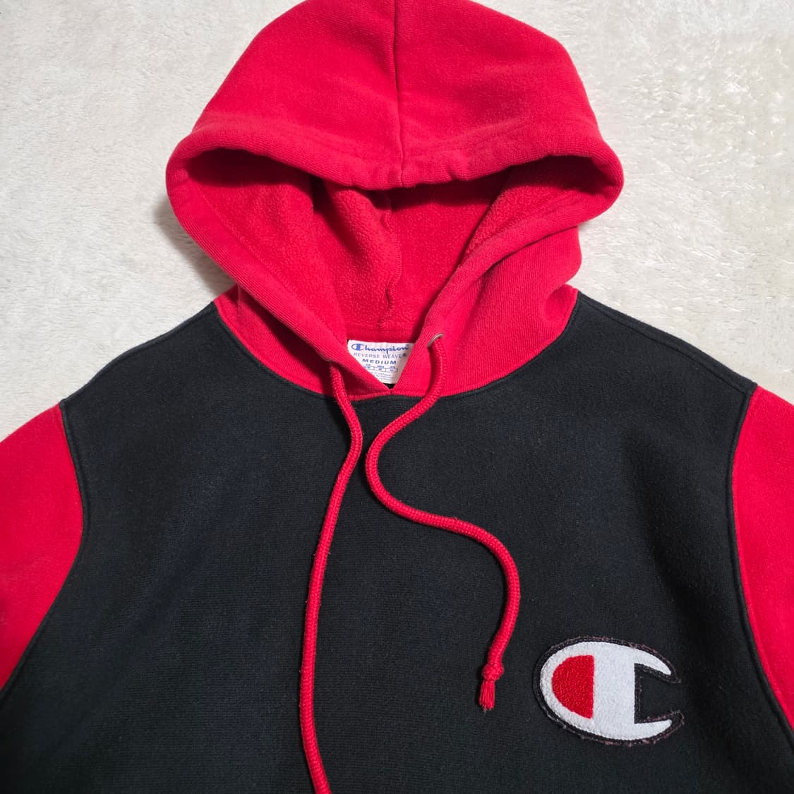 (M)챔피온 빈티지 리버스위브 블루택 후드티 상품이미지2