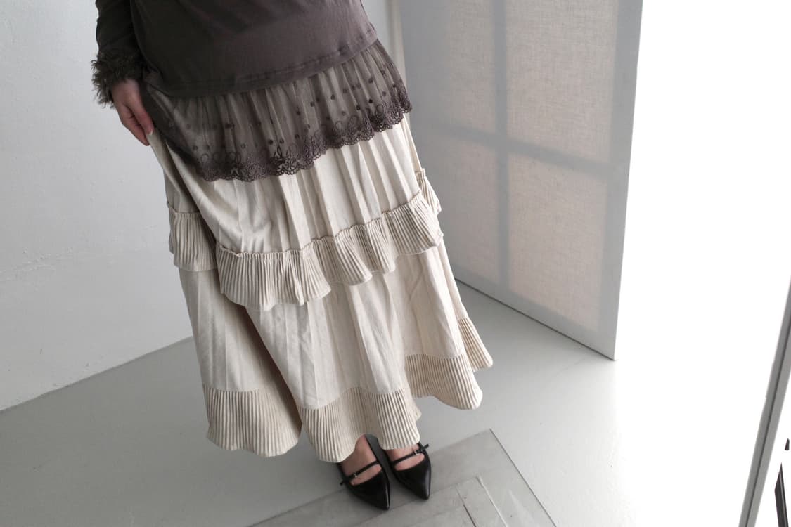 axes famme) shirring long sleeve 상품이미지8